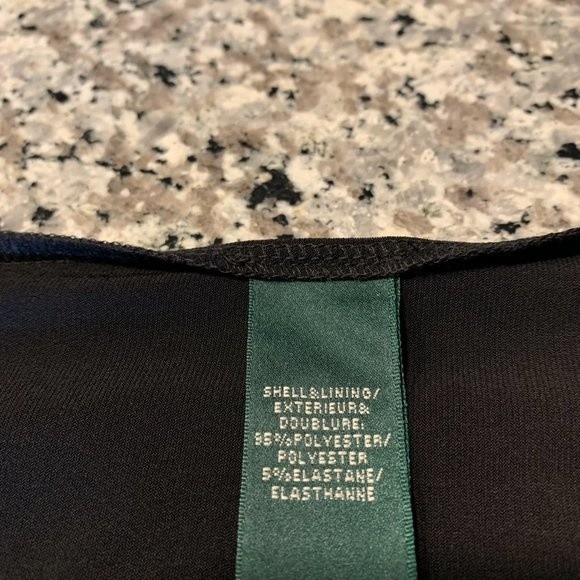 Lauren Ralph Lauren Black and Red Floral Midi Dress - Picture 8 of 9